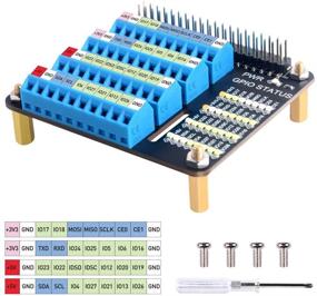 img 2 attached to 💻 GeeekPi Raspberry Pi 4 GPIO Terminal Block Breakout Module, Raspberry Pi GPIO Expansion Board for Raspberry Pi 4B/3B+/3B/2B/B+/Pi Zero/Pi Zero W