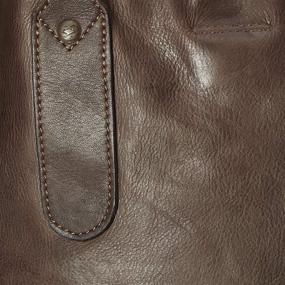 img 1 attached to Dark Brown Genuine Leather Shoulder Handbag by Kompanero: Enhance your style with this elegant accessory!