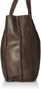 img 2 attached to Dark Brown Genuine Leather Shoulder Handbag by Kompanero: Enhance your style with this elegant accessory!