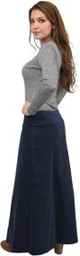 img 3 attached to BABY Womens Stretch Corduroy Black 14 Women's Clothing in Skirts