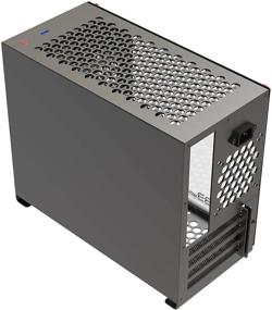 img 2 attached to 2021 Корпус для ПК Mid Tower из алюминиевого сплава Mini MATX ITX с портативным дизайном В3, поддержка блока питания SFX, совместимость с длинными видеокартами - идеально для игр и домашнего использования - установка своими руками