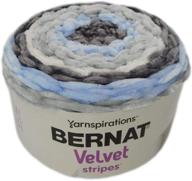 bernat velvet stripes ounces filigree logo