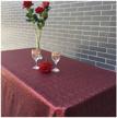 lqiao christmas burgundy tablecloth 120x200cm logo