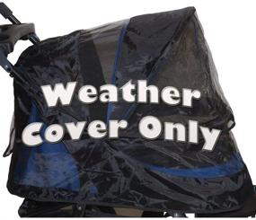 img 1 attached to 🌧️ Protective Weather Cover for No Zip Pet Stroller - Pet Gear Special Edition