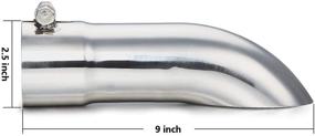 img 2 attached to Upgrade Your Exhaust System with LCGP 2.5 Inch Inlet Turn Down Exhaust Tip