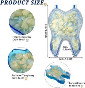 img 3 attached to 200-Piece Resin Teeth Veneers: Temporary Dental Front & Molar Teeth for Halloween Cosplay, Scary Theme Parties, Makeup, Costume Filling & Tooth Fixing