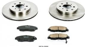 img 2 attached to Enhance Brake Performance with Power Stop KOE690 Autospecialty Front Replacement Brake Kit - OE Brake Rotors & Ceramic Brake Pads