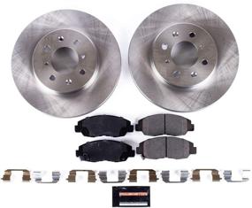 img 1 attached to Enhance Brake Performance with Power Stop KOE690 Autospecialty Front Replacement Brake Kit - OE Brake Rotors & Ceramic Brake Pads