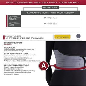 img 3 attached to 👚 Women's OTC Rib Belt: 6-Inch Elastic Chest Support for Optimal Comfort - Universal Regular Fit - Select Series