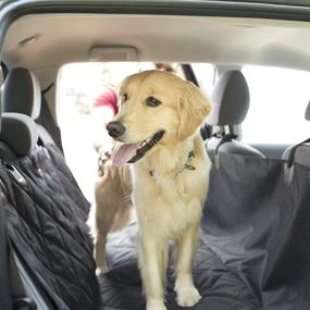 img 3 attached to Franklin Pet Supply Waterproof Car Seat Protector - Universal Fit for Back Seat, Hammock Design - Anti Slip and Pet-Friendly - Ideal for Trucks, SUVs, and Bucket Seats