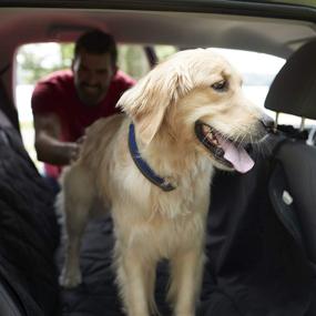 img 2 attached to Franklin Pet Supply Waterproof Car Seat Protector - Universal Fit for Back Seat, Hammock Design - Anti Slip and Pet-Friendly - Ideal for Trucks, SUVs, and Bucket Seats