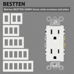 img 1 attached to BESTTEN Decorator Receptacle Outlet Non Tamper Resistant