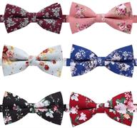 🎀 stylish adjustable pre-tied bow ties by ausky: elevate your look with elegant variations logo