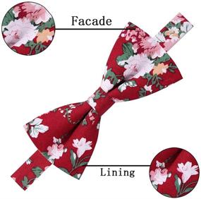 img 1 attached to 🎀 Stylish Adjustable Pre-Tied Bow Ties by AUSKY: Elevate Your Look with Elegant Variations