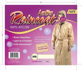 img 2 attached to Fit Rite Ladies Nylon Raincoat