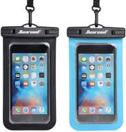 📱 2 pack universal waterproof phone case, ipx8 cellphone dry bag compatible with iphone 12 pro 11 pro max xs max xr x 8 7, samsung galaxy s10/s9, google pixel 2, htc and more up to 7.0 inches logo