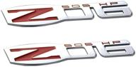 🚀 upgrade your corvette with x2 chrome red z06 emblems for fender/trunk badge replacement logo