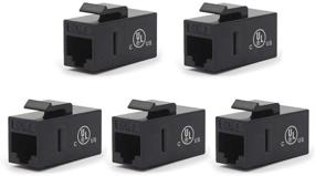 img 4 attached to VCE Listed 5 Pack Keystone Coupler Black