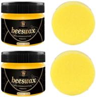 🪵 wood seasoning beeswax: traditional polish & conditioner for furniture - natural unscented (2pcs) logo