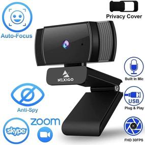 img 3 attached to 📷 NexiGo N930AF 1080p Webcam: AutoFocus, Noise Reduction & Privacy Cover | HD USB Web Camera for Zoom, YouTube, Skype, FaceTime | PC Mac Laptop Desktop (Renewed)