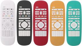 img 1 attached to Чехол MoimTech из силикона для пульта Logitech Harmony Smart Remote Control - черный: легкий, антипыль и антиударный чехол