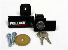 img 1 attached to 🔒 PL5412 Blue Ribbon Metallic Manual Tailgate Lock for Toyota Tacoma with BOLT Codeable – Pop & Lock