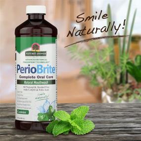 img 2 attached to 🌿 Periobrite Cool Mint Mouthwash by Nature's Answer - All-Natural Formula Promoting Healthy Teeth & Gums, Combating Bad Breath - Fluoride-Free, Alcohol-Free, Gluten-Free, No Artificial Preservatives - 16oz (Pack of 2)