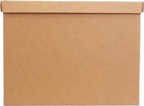 img 2 attached to Medium Moving Boxes with Handles - 10-Pack by Amazon Basics