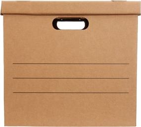 img 1 attached to Medium Moving Boxes with Handles - 10-Pack by Amazon Basics