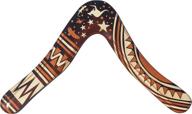 aussie fever wooden boomerang australian logo