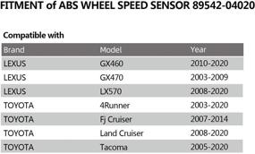 img 3 attached to 🚗 Премиум датчик скорости ABS - Toyota 4Runner Tacoma FJ Cruiser Lexus GX460 GX470 LX570