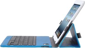 img 3 attached to 🔵 iHome Type Series: Slim Bluetooth Keyboard Case for iPad 2/3/4, Blue