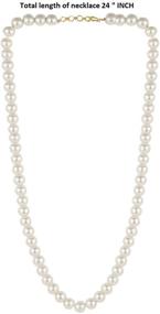 img 1 attached to 📿 Handmade Strand Beaded Necklace for Women and Girls - Efulgenz Chain Necklace with Faux Pearls, Indian Jewelry