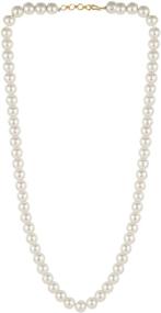 img 4 attached to 📿 Handmade Strand Beaded Necklace for Women and Girls - Efulgenz Chain Necklace with Faux Pearls, Indian Jewelry