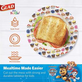 img 2 attached to 🐾 Paw Patrol Emoji Paper Plates for Kids: Heavy Duty & Disposable | 20ct Round Plates | Perfect for Kids' Birthday Party Supplies