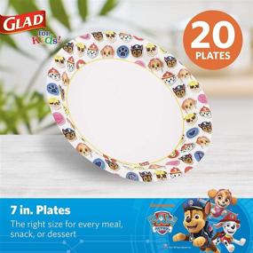 img 3 attached to 🐾 Paw Patrol Emoji Paper Plates for Kids: Heavy Duty & Disposable | 20ct Round Plates | Perfect for Kids' Birthday Party Supplies