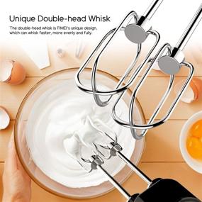 img 2 attached to 🔪 Versatile FIMEI Hand Blender [360-degree Installation], 5-in-1 Immersion Blender with Whisk, 500ml Food Chopper, 700ml Beaker, Masher, Stepless Speed and Turbo Setting