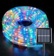 enhance your outdoor ambiance with yeguo solar rope lights - waterproof led, 66ft 200 leds for pool, balcony, and garden décor логотип