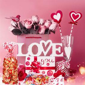 img 1 attached to Valentine Cellophane Goodies Valentines Supplies