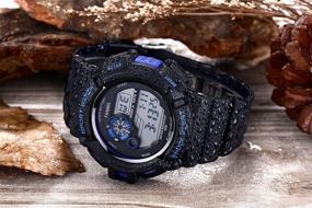 img 1 attached to 🏊 Fanmis Men's Military Multifunction Digital LED Watch: Waterproof, Alarm Quartz Sports Watch with Electronic Functions