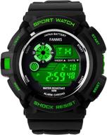 🏊 fanmis men's military multifunction digital led watch: waterproof, alarm quartz sports watch with electronic functions логотип