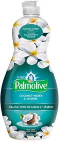 img 3 attached to 🧼 20 Ounce Bottle (Pack of 3) Palmolive Ultra Liquid Dish Soap with Soft Touch, Tough-on-Grease Concentrated Formula, Coconut Water & Jasmine Scent