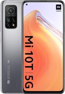 xiaomi mi 10t - смартфон, 6 гб + 128 гб, две sim-карты, лунно-серебристый (grigio) с alexa hands-free логотип