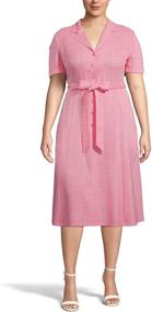 img 2 attached to 🌸 Anne Klein Women's Collar Camellia: Stylish Clothing and Dresses for Women