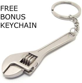 img 1 attached to Neon Chrome 6-Speed Manual Gear Shift Fidget Toy Keychain [BONUS: Mini Monkey Wrench Keychain]
