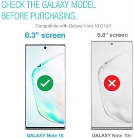img 3 attached to 📱 XClear Защитное стекло Samsung Galaxy Note 10 (набор из 3 штук) - Дружелюбная к чехлам ТПУ пленка, антицарапающаяся HD-защита для Samsung Galaxy Note10 - Набор из 3 штук