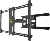 📺 kanto pdx680: full motion tv wall mount | 39"-80", 125lb capacity, cable management & low profile | black logo