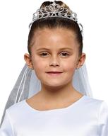 👑 sparkling rhinestone crown veils for girls' first holy communion - igirldress logo