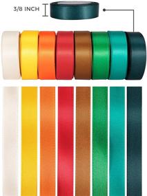 img 2 attached to 🎀 Humphrey's Craft 8 Colored Satin Ribbon Pack- 3/8'' x 5 Yards each- 40 Yards Total for DIY Crafts, Embellishments, Sewing, Gift Wrapping, Hair Bows, Wedding Decor