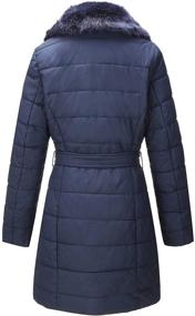 img 3 attached to Bellivera Leather Puffer Padding Detachable Women's Clothing